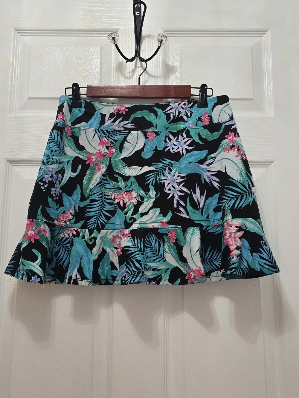 Tommy Bahama Tropical Floral Ruffled Tennis Skirt